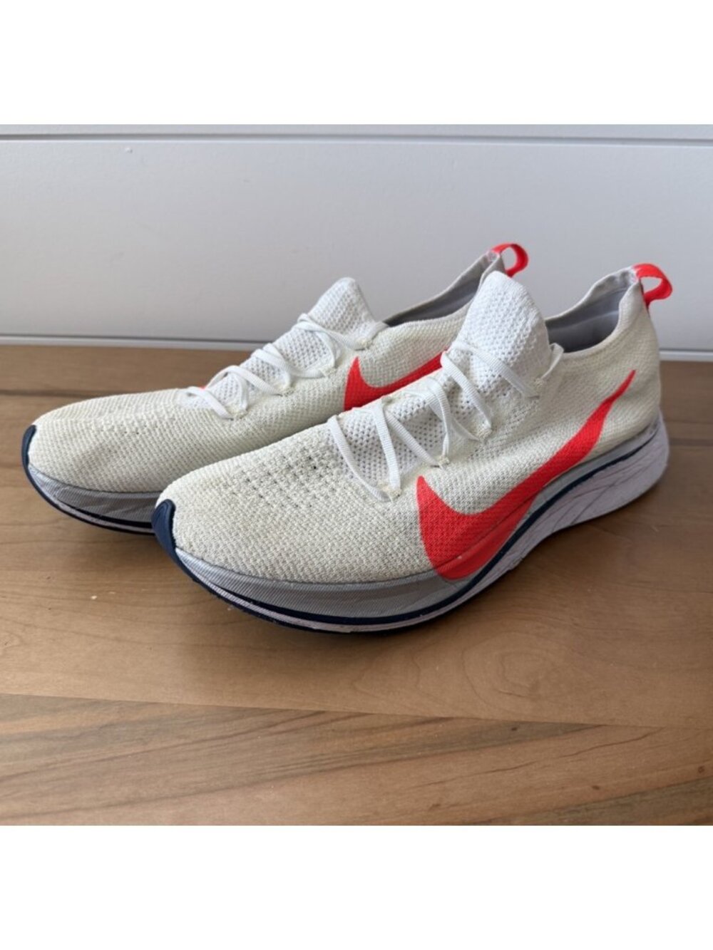 Nike ZoomX Vaporfly 4% Flyknit White Men's 12.5